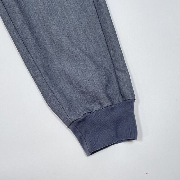 FIGS Zamora Jogger Scrub Pants Women Medium Gray High Waist Medical Cargo Pocket - Picture 4 of 10